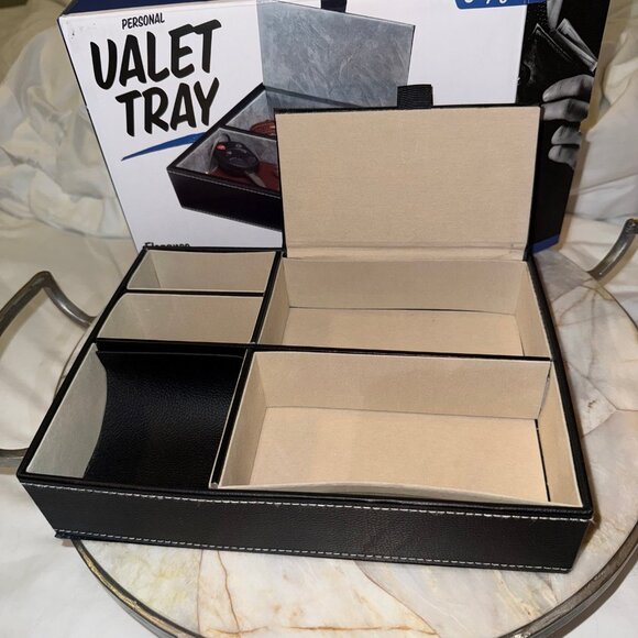 Valet Tray Gentlemans Personal Organizer NEW w Box Nifty Gift Fathers Day Dad - Picture 1 of 10